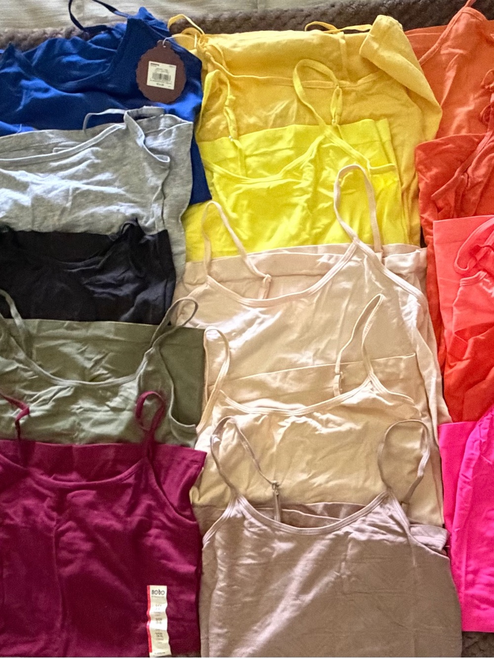 Mixed Color Women’s Camisole Tank Tops (set of 19) - variety of brands